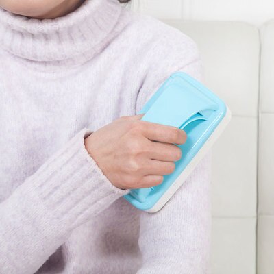 Dynetøj tæppe sofa renere børstehåndtag hjemmeværktøj husholdning dobbeltrulle ren børste hår kæledyr pelsstøvfjernelse