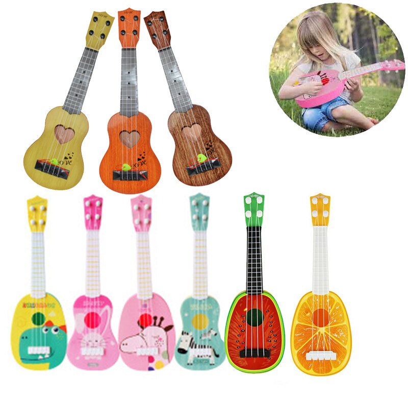 Baby Toys Beginner Classical Ukulele Guitar Educational Musical Instrument Toy for Kids Funny Toys For Girl Boy