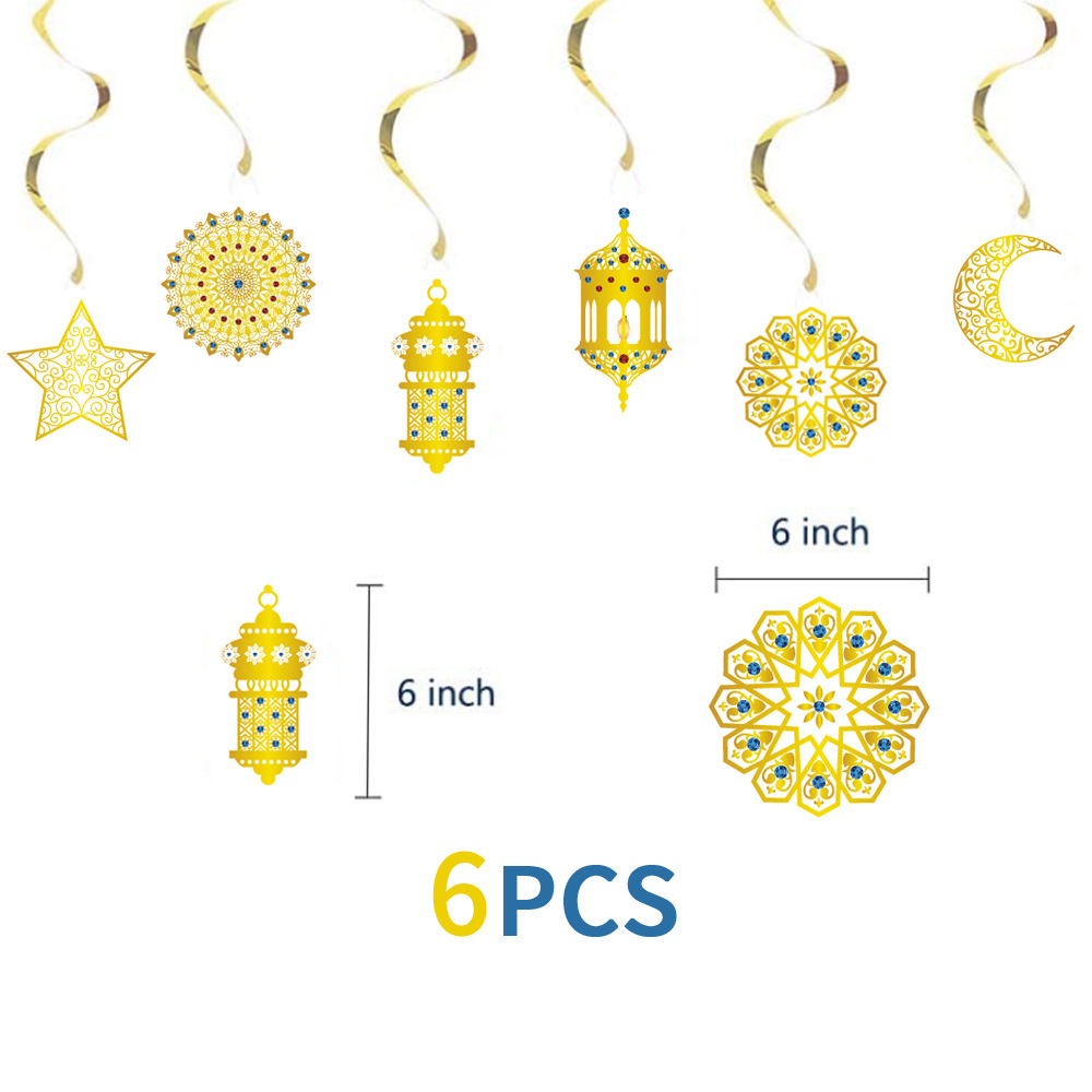 Shining Star Moon Lantern Ramadan Girlande – 16-teiliges Deko-Set Mit Halbmond, Sternen & Laternen, Für EID & Islamische Feste