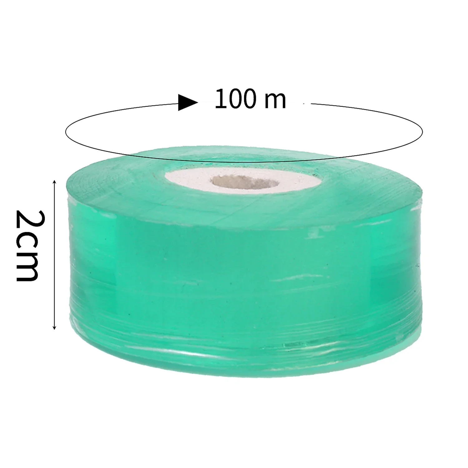 Cinta de injerto de PE de 100/500m, película autoadhesiva estirable, rollo de cinta para árboles de jardín, plantas, plántulas, vid, tomate, accesorios de injerto: Beige / 6 cm