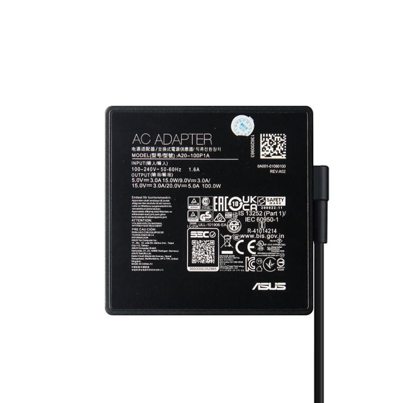 Original A20-100P1A 20V 5A 100W USB-C AC Adapter Laptop Charger For Asus UN5401UA UP5401EA UX325SA UX325UAZ UX3402ZA UX392FA