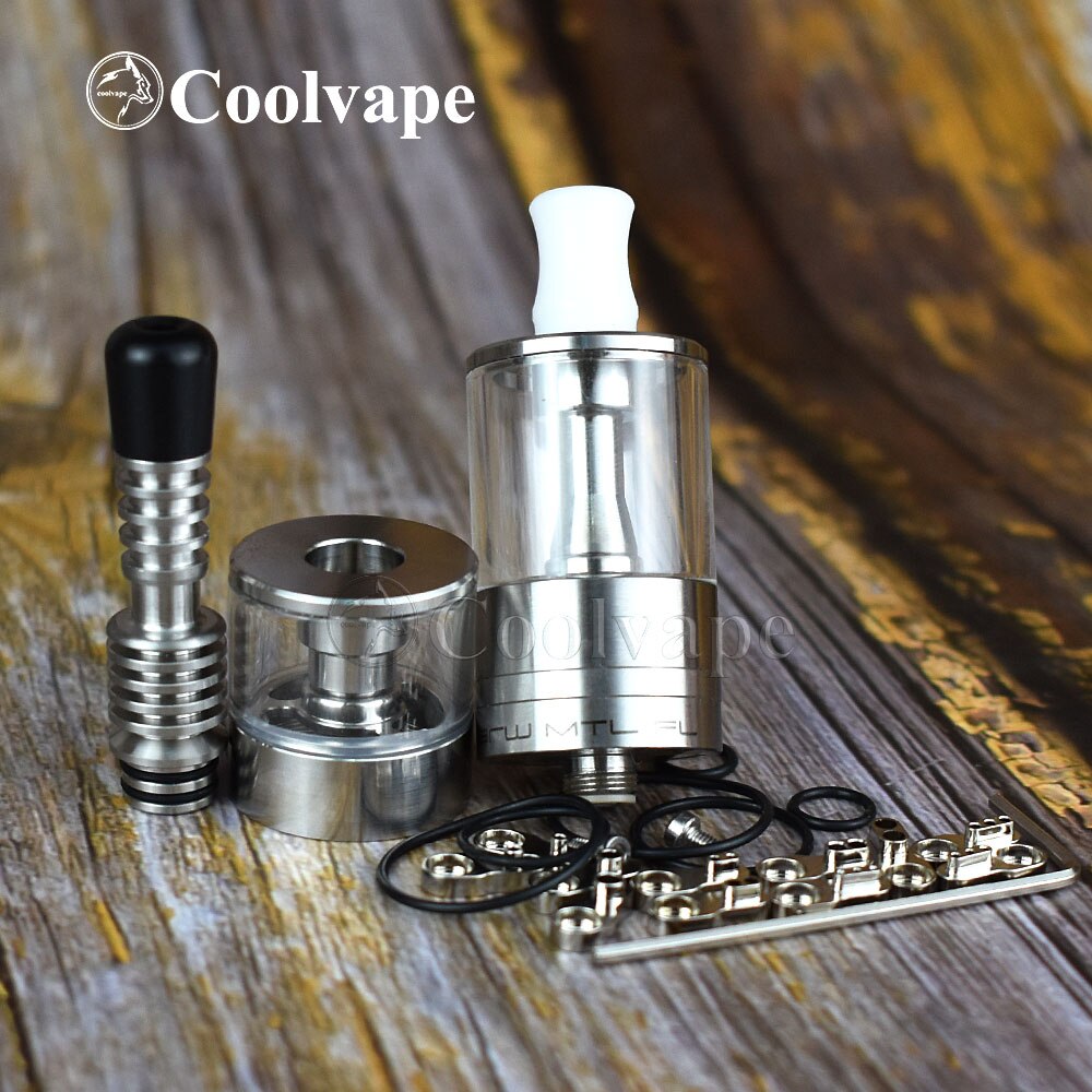 Dvarw MTL FL 24 rta 24mm Single Coil Airflow Tank Rebuildable atomizer rta 316 stainless steel vape tank vs Siren V2 GTA MTL