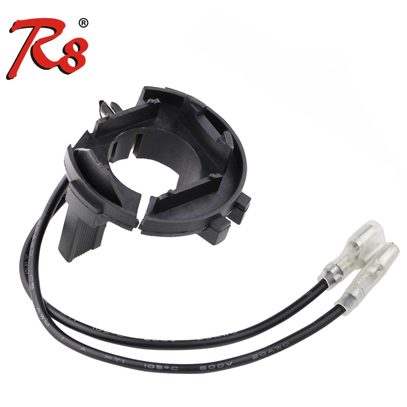 R8 Xenon H7 HID bombilla lámpara bombillas de faro delantero de coche adaptador de soporte Base para VW Tiguan/Golf 6 7/Scirocco/Sharan/Touran