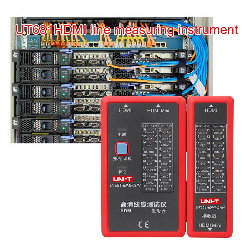 Ut681l hdmi kabel tester sporer lan auto nettverk ledet tester ethernet telefon bnc hdmi reparasjonsverktøy