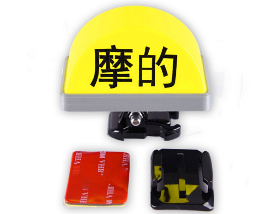 Motorfiets Usb Oplaadbare Taxi Teken Licht Indicator Decoratie Onderdelen: Adhesive set  round