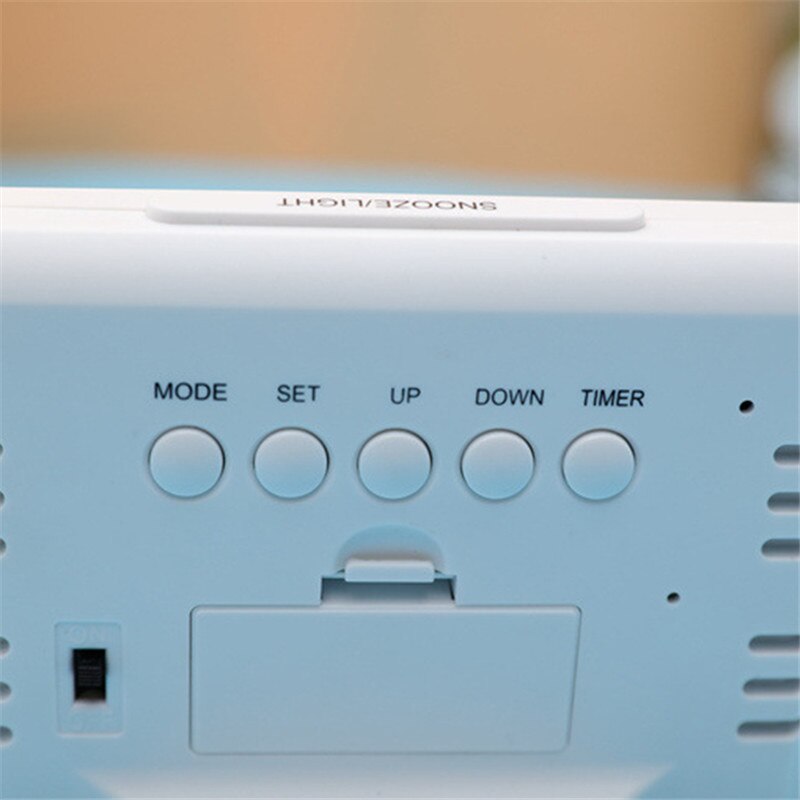 LED Alarm Desktop Digital Clock Home Temperature LCD Display Multifunction Electronic Large Calendar With Temperature