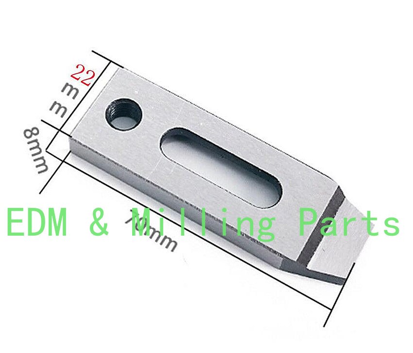 2pcs Wire EDM Stainless Jig Holder For Clamping 70x22x12mm Or 70x22x8mm M8 Thread CNC Machine Part