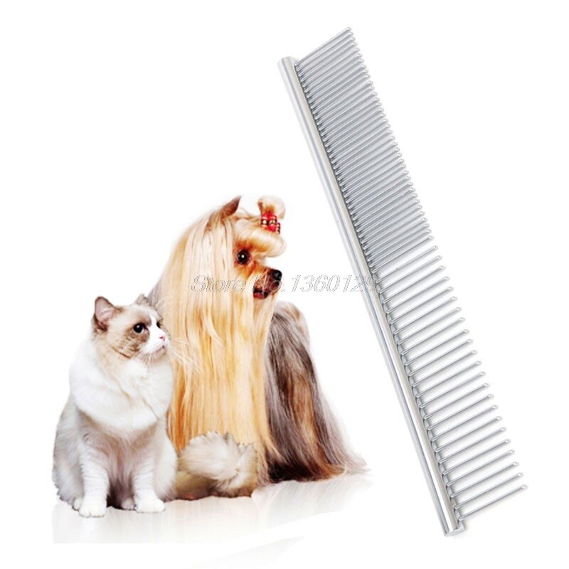 Pet Dog Cat Metal Double Row Teeth Brush Grooming ... – Grandado