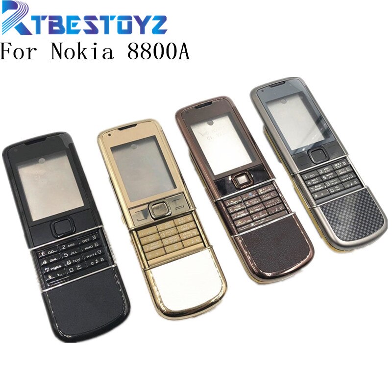 RTBESTOYZ Hinten 8800A Volle Gehäuse Für Nokia 8800 Arte 8800a Front Mittleren Frame Batterie Zurück Abdeckung Fall