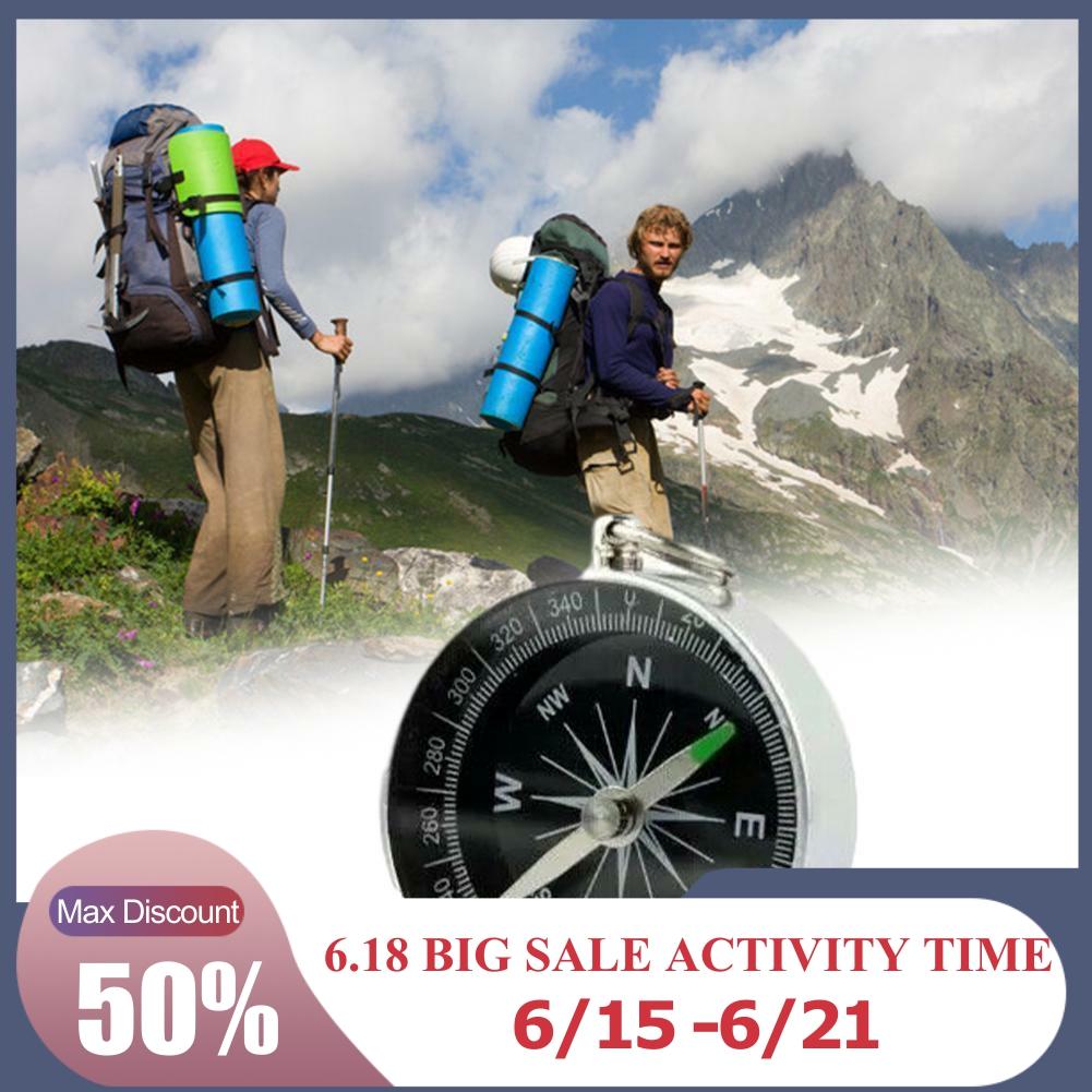 Black Portable Aluminum Lightweight Emergency Compass Compass Navigation G44-2 Tool Wild Compass Outdoor Tool Survival U8T0