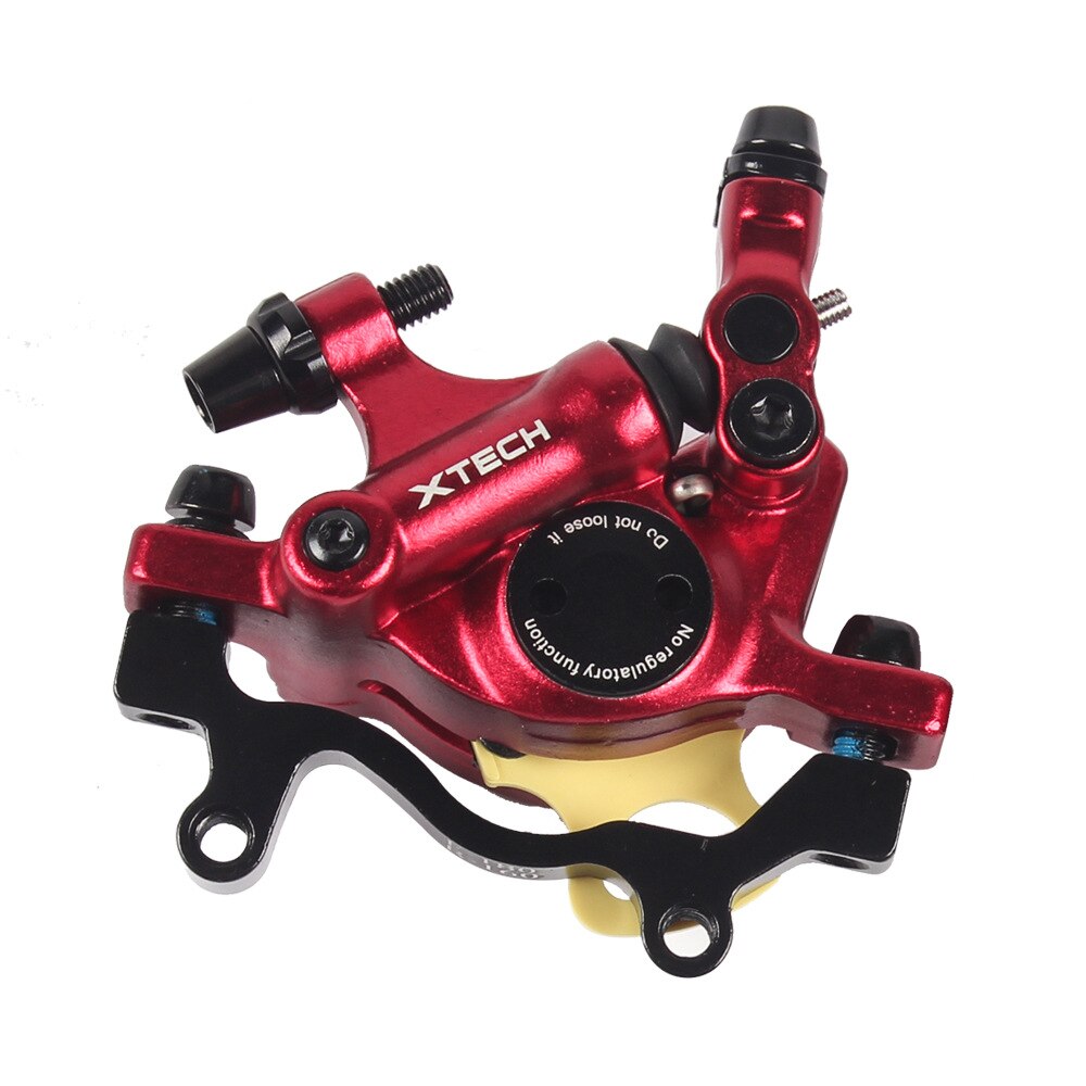 Mountain Bike Disc Brakes Line Pulling Hydraulic Disc Brake Calipers Front & Rear Mountain Bike Disc Brake E-Bike Disc Brake: red Rear
