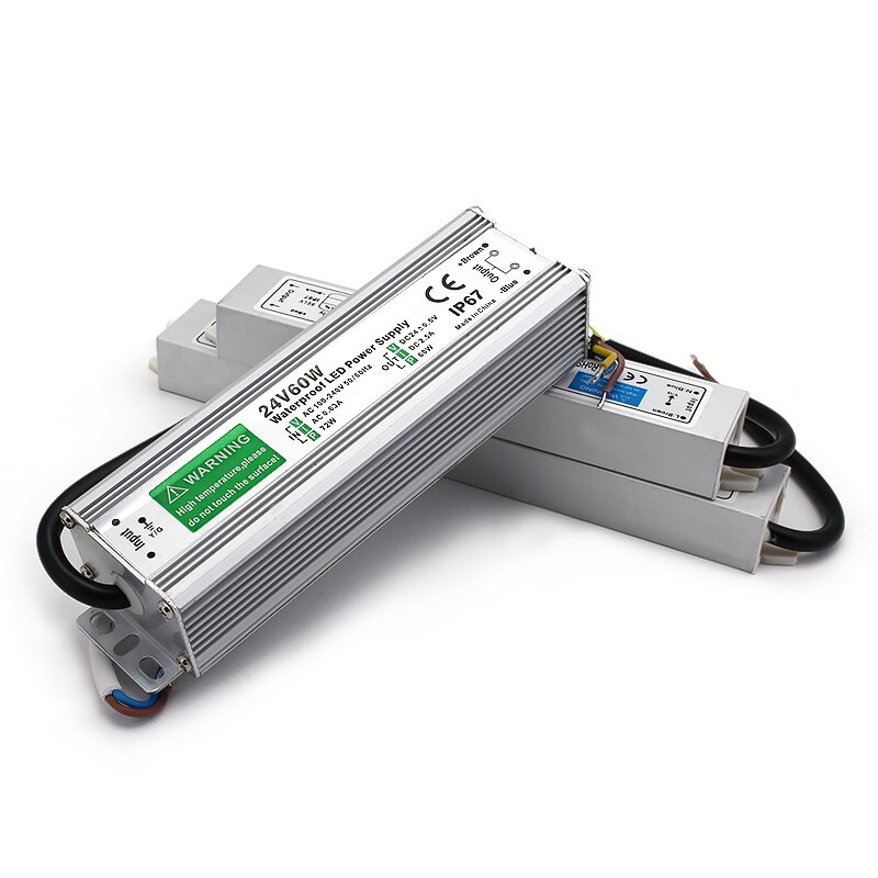 Led-treiber DC12V 24V IP67 Wasserdichte Beleuchtung Transformatoren für Outdoor Lichter Netzteil 10W 20W 30W 36W 45W 60W 80W 100W 120W