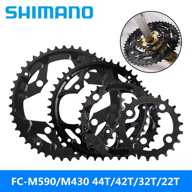 SHIMANO FC-M590/FC-M430 mountainbike kettenrad 44 T/42 T/32 T/22 T reparatur teile kompatibel mit SHIMAN0