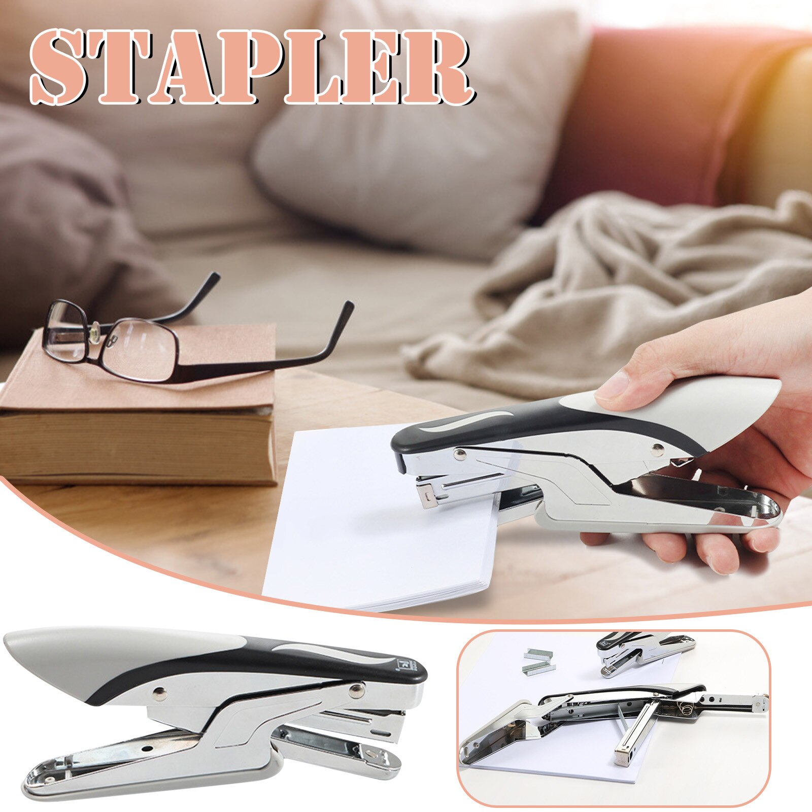 Stapler Labor-saving Stapler Easy Office Stapler Manual Binding Machine