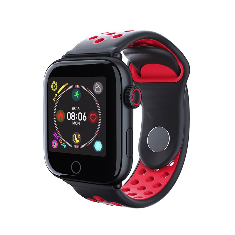 Z7 Smart Uhr Männer Wasserdichte Smartwatch Mit Herz Rate Monitor Blutdruck Fitness Armband Für iPhone iOS Android Uhren: Rot
