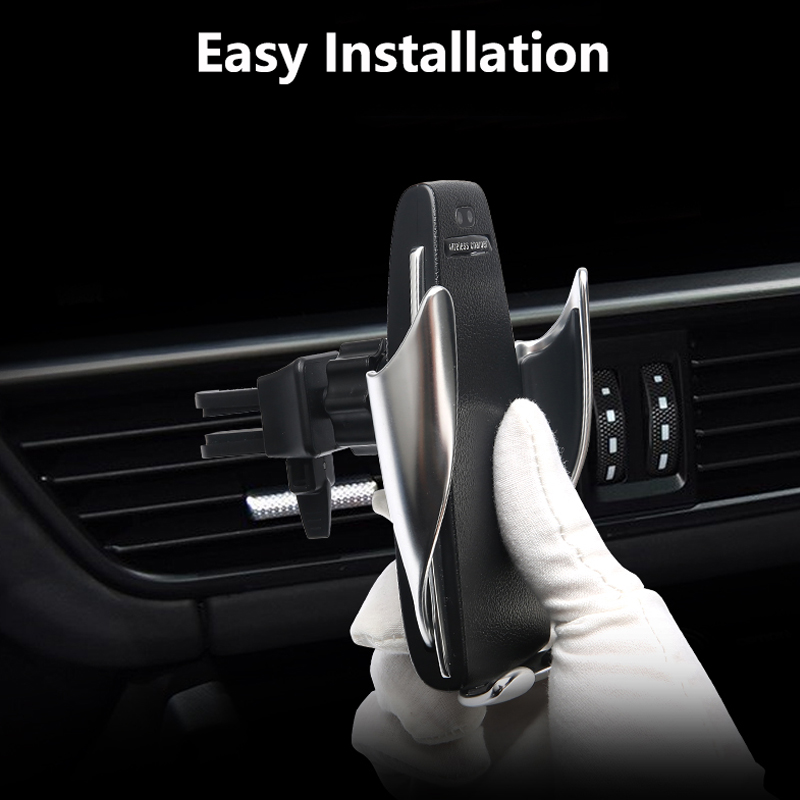 Drahtlose Auto Ladegerät für iPhone Samsung Huawei Smart Auto Clamp 10W Qi Schnelle Lade Auto Montieren Drahtlose Telefon Ladegerät halter 10W