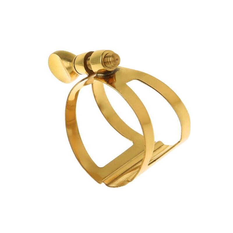 1 Pc Soprano Alto Tenor Saxophone Clarinet In Bb Flexibility Gold Mouthpiece Ligature Accessories 4 Styles