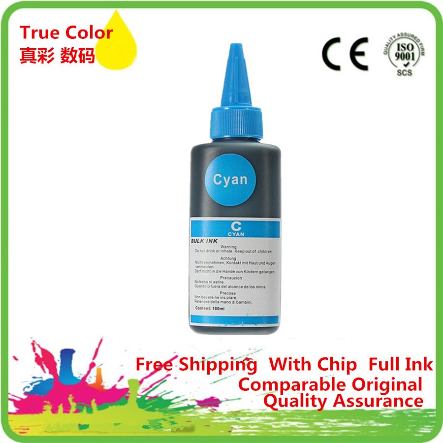 Gespecialiseerde Dye Inkt Kit Voor Alle Printers Fles Top Ciss Refill Inkt Met Levendige Kleur Geen Plug: 1C