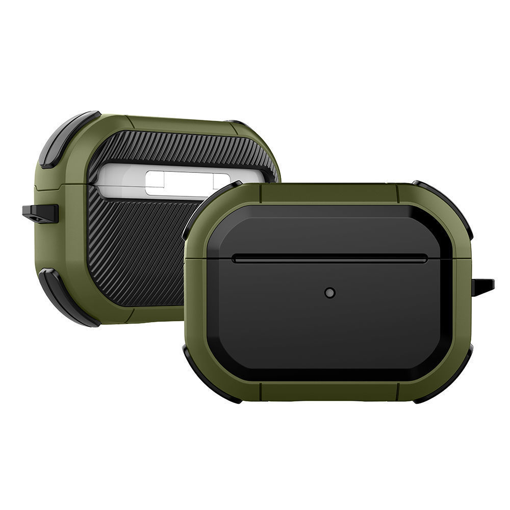 Funda Pro 2 para Airpods pro, funda de TPU para PC para Apple AirPods 3 2 1, accesorios, auriculares inalámbricos con de llavero: S / Naranja