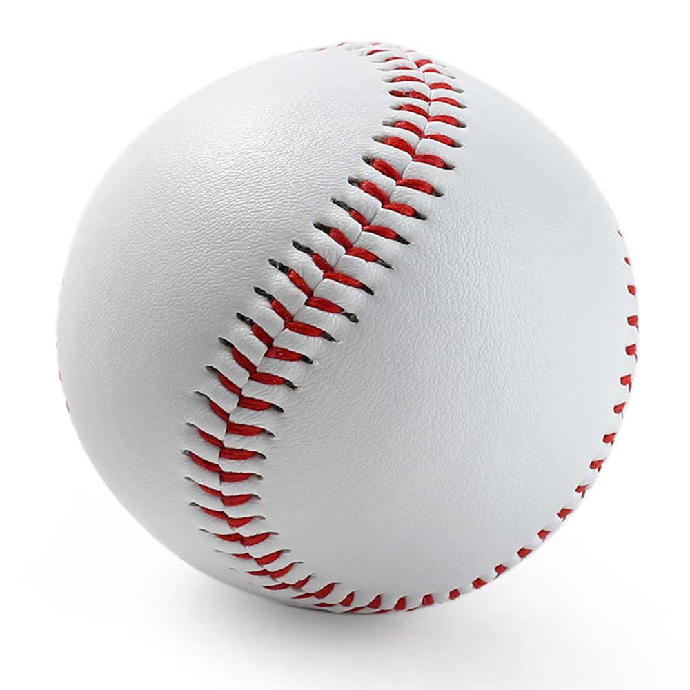 Hvid sikkerhed baseball baseball træning træning pu barn softball bolde sport hold spil sikkert holdbar ingen håndsyning: Default Title