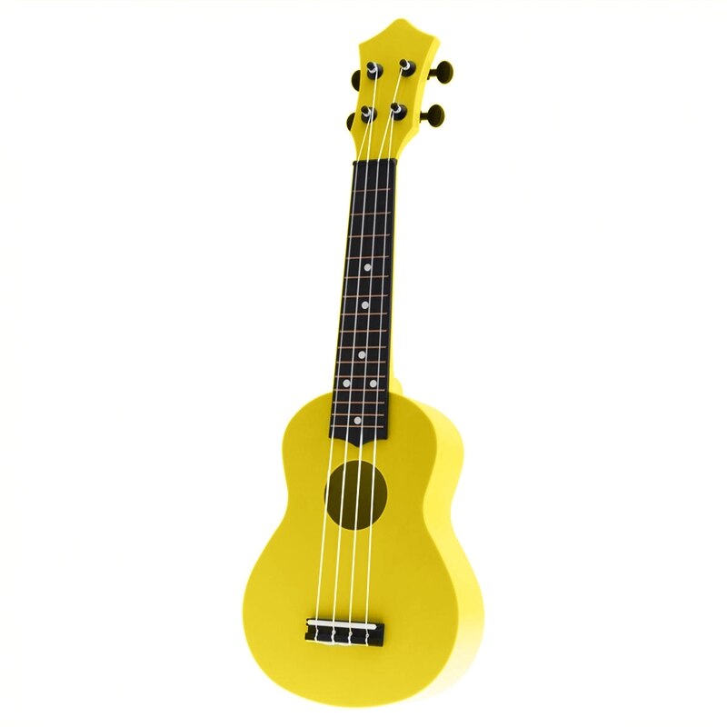 Ukelele acústico de 21 pulgadas Uke 4 cuerdas guitarra hawaiana instrumento para niños y principiantes de música