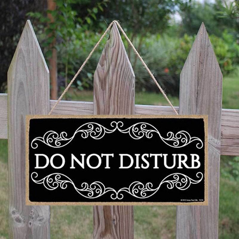 Noir porte cintre réunion en cours ne pas déranger maison bureau accessoire signe Plaque pour maison bureau étude porte décor