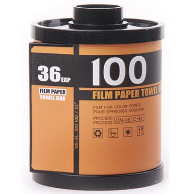 Cajas de pañuelos de plástico con forma de revistas para Portarrollos de papel, caja de pañuelos de pie, pegatina mágica, soporte de papel higiénico: Amarillo
