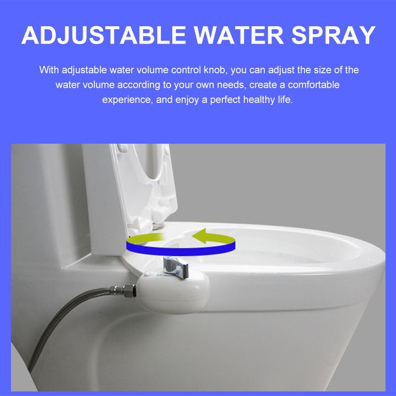 Bidet Ultra-Thin Non-Electric Mechanical Toilet Seat Bidet Self-Cleaning Nozzle Adjustable Water Sprayer Muslim Shower Ass Clean