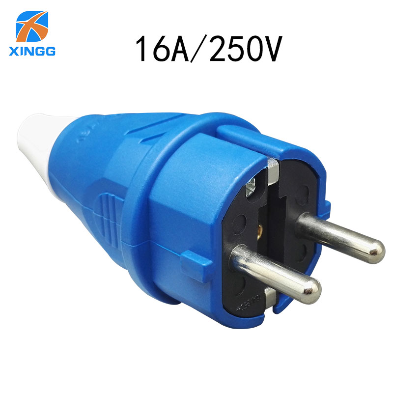 16A 2 Pin Waterproof Outlet Socket Male Female Electrical Connector Power Connecting Industrial Plug Socket: Plug