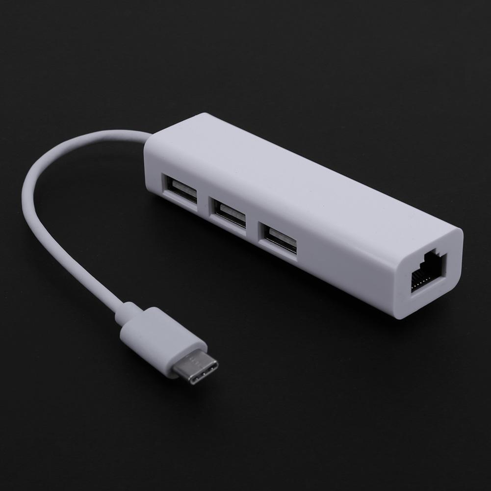 RJ45 Network Cable Port to USB 3.1 Type-C HUB Conv... – Grandado