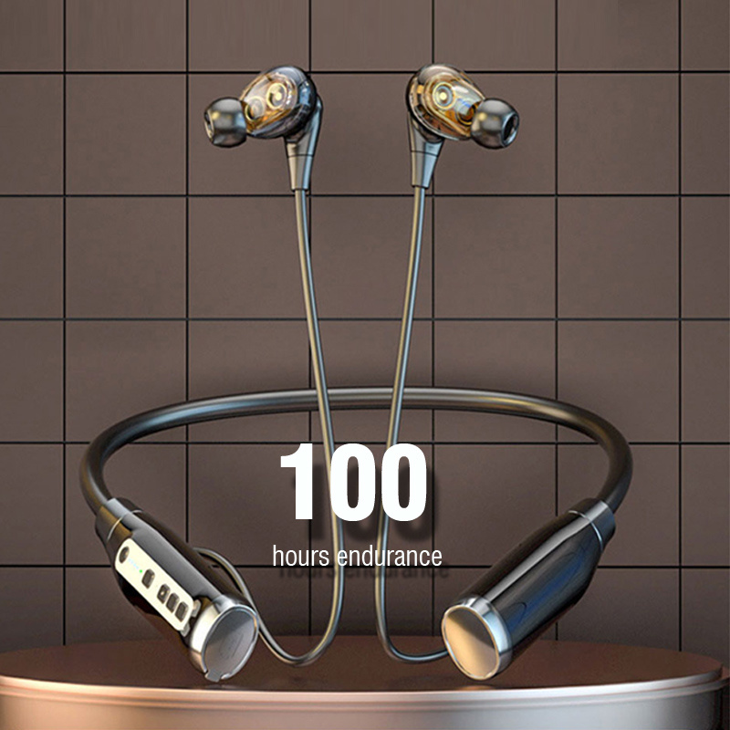 Draadloze Koptelefoon Nekband Bluetooth Oortelefoon 100 Uur Lang Batterij Met Mic Sport Headset Ruisonderdrukking Voor Samsong Apple