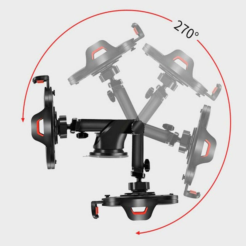 Universele Zuignap Auto Telefoon Houder Instrument Panel Voorruit Sterke Sucker 360 Rotatie Verstelbare Beugel Stand