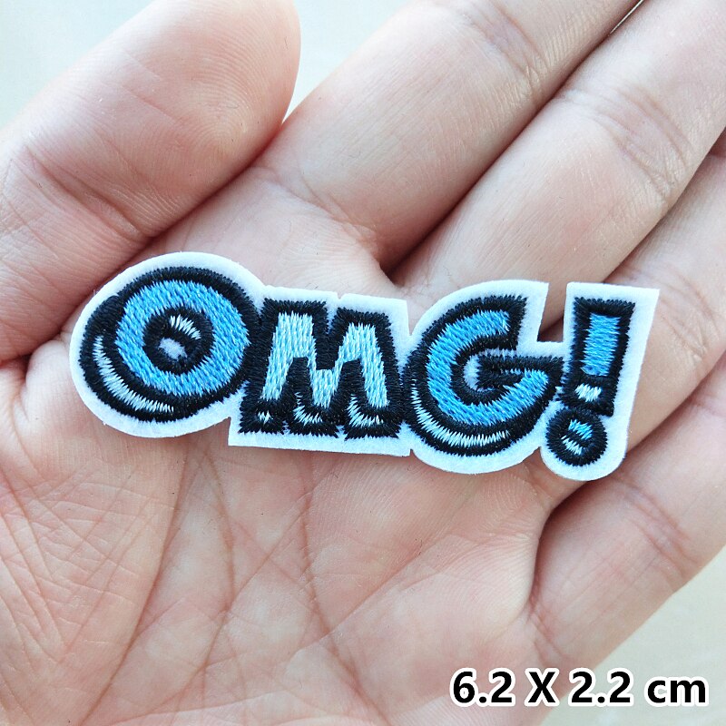 Mode Omg Liefde Muziek Brief Borduurwerk Patches Voor Kleding Ijzer Op Applicaties Stickers Geborduurde Badges Diy Patch: 263