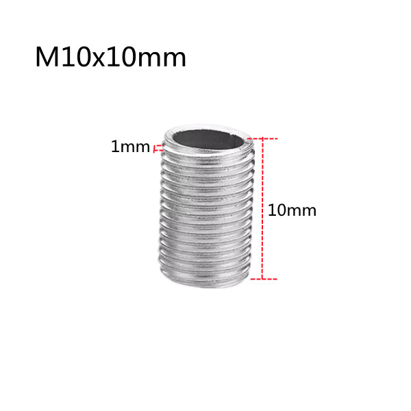 Tubo de diente hueco M10, rosca interna, tuerca de tornillo hueca, tapa de lámpara, varilla de conexión de araña, accesorios de iluminación de Base fija, 10 Uds.: M32