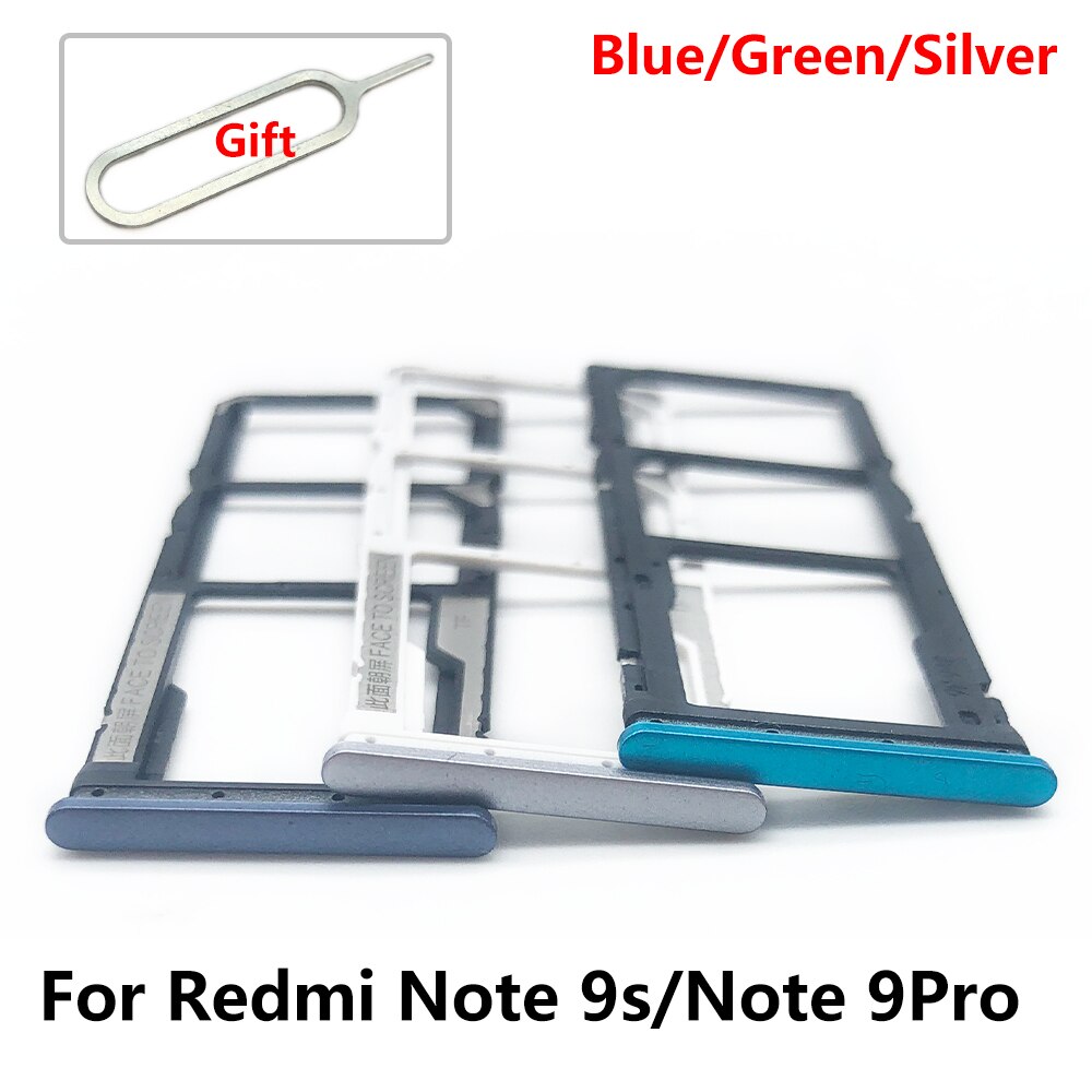 For Xiaomi Redmi Note 5 9 10 Pro 9S SIM Card Tray Socket Slot Holder Adapters Replacement Spare Parts