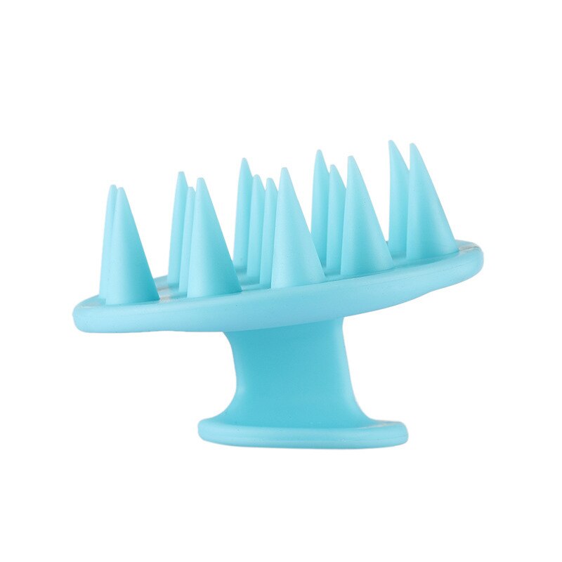 Siliconen Shampoo Hoofdhuid Haar Massager Shampoo Massage Kam Bad Massage Borstel Scalp Massager Douche Borstel Kam Care Tool: Green