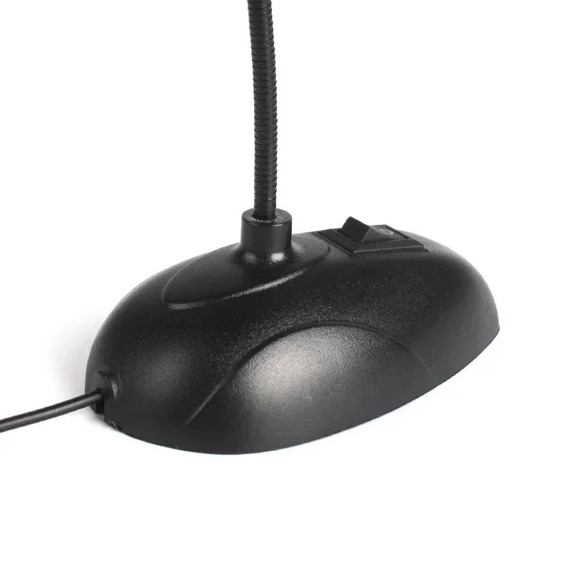 Flexibler Ständer, Mini-Studio-Sprachmikrofon, 3,5-mm-Stecker, Schwanenhals-Mikrofon, kabelgebundenes Mikrofon für Computer, PC, Schreibtisch, Notizbuch # 21230