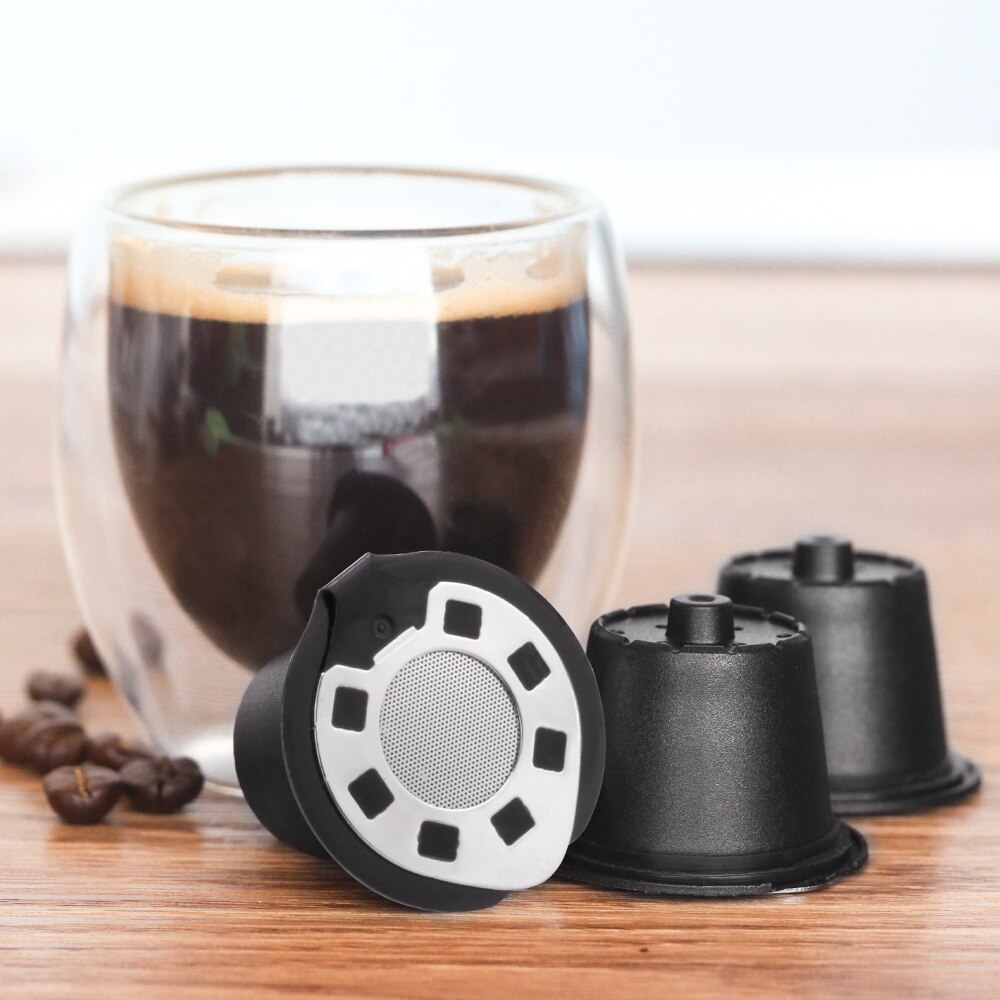 Koffie Filters Voor Nespresso Rvs Mech Hervulbare Koffie Capsule Pod Druppelaar Mand Cup Cafeteira Zilver Goud