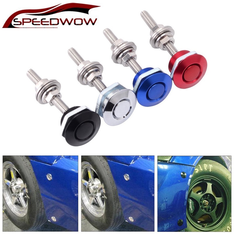 SPEEDWOW-Kit de Clip de bloqueo para capó de coche, herramientas de pestillo rápido de aluminio, bloqueo de Bonnets de motor, 25mm/1,0&quot;