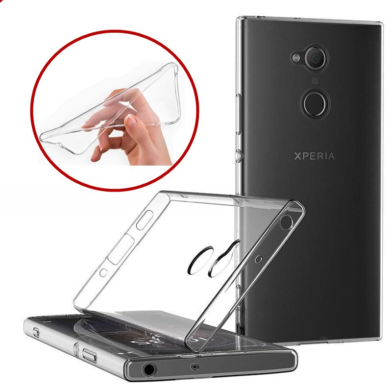 Originele Transparante Telefoon Gevallen Voor Sony Xperia L2 Dual H3311 H4311 Tpu Case Back Cover Slim Dunne Zachte Siliconen Clear funda Gel