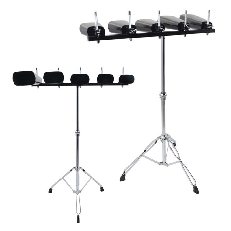 Percussion Instrument Knocking Black No-hole Metal Cowbell Drum Knocking Kit Part... – Grandado