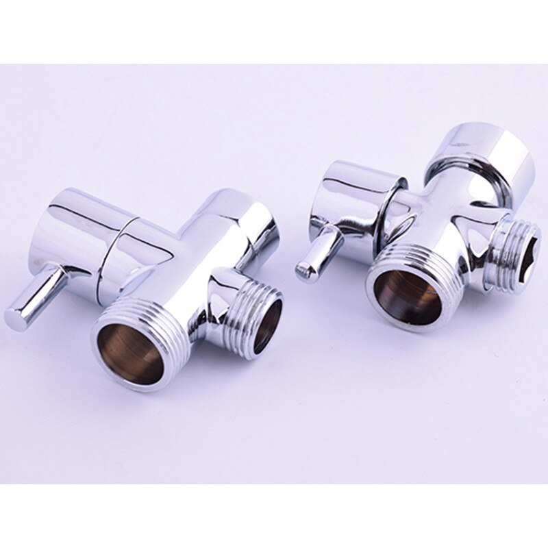 Badeværelse messing hurtig åbning tee ventil omskifter t nøgle 1/2 "  / 3/4 " switch ventil bruser bidet 1 in 2 ud vand metal t adapter