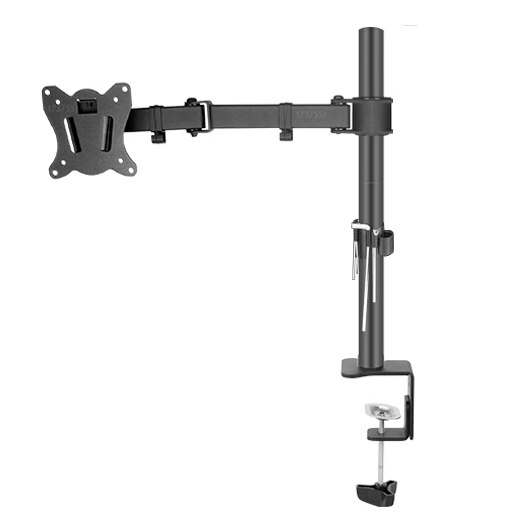 Abrazadera de ojal giratoria de movimiento completo para DL-M051, base de acero para un solo monitor, soporte de escritorio, soporte de escritorio de dos brazos: DL-T902-140