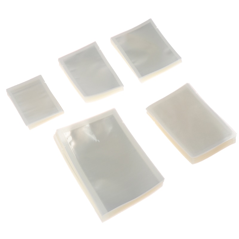 100 sztuk/partia małe domowe urządzenie robić szczelnego pakowania żywności torba jasne folia opakowaniowa woreczek hermetyczny pakowacz próżniowy dla komercyjnych maszyna próżniowa