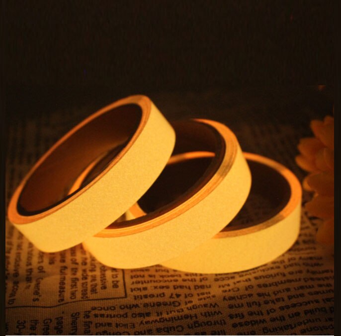 Tape Luminous Self-adhesive Tape Glow in The Dark Stage Safety Warning Party Emergency Logo Halloween Christmas Xmas: orange / 4m x 3m