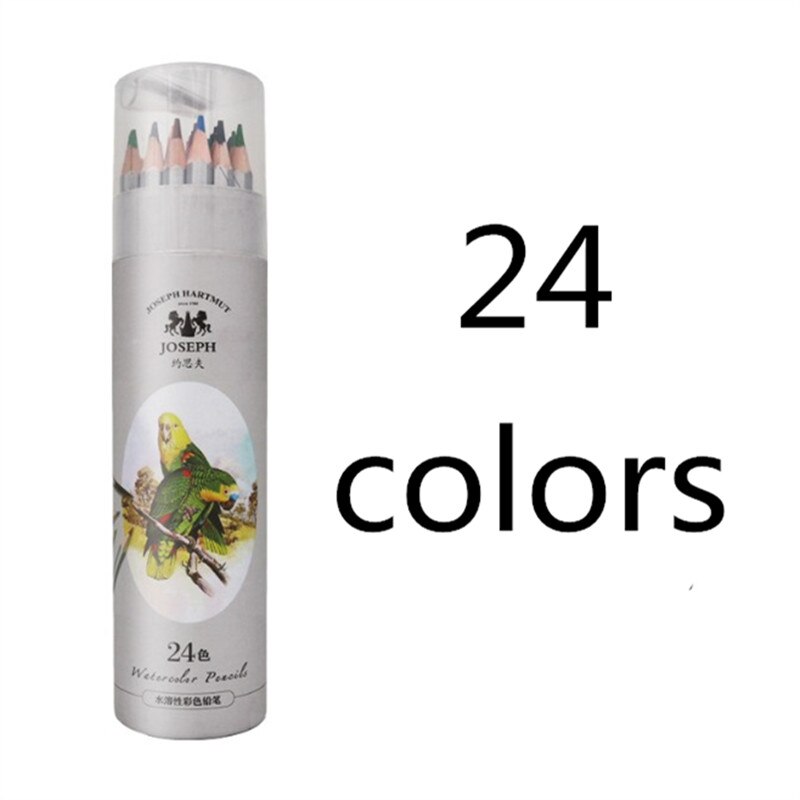 24 36 48 lapislázuli de CDR de agua color Soluble lápiz Premium suave Core lápices de acuarela para material escolar para Bellas Artes: 24 colors