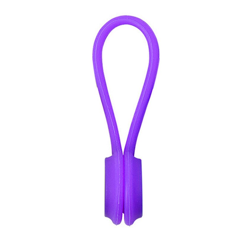 3Pcs Cute Magnet Headphone Clip Kawaii Wire Data Cable Protector Holder Winder Organizer Office Desk Korean Accessory Kit Set: E-3pcs purple
