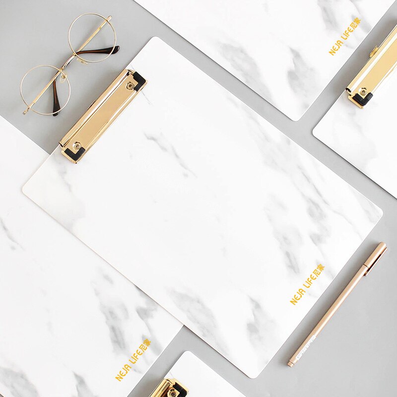 Marble A4/A5 size PP clipboard ranodm file Folder stationary board hard board Writing plate clip report office supplies JB01