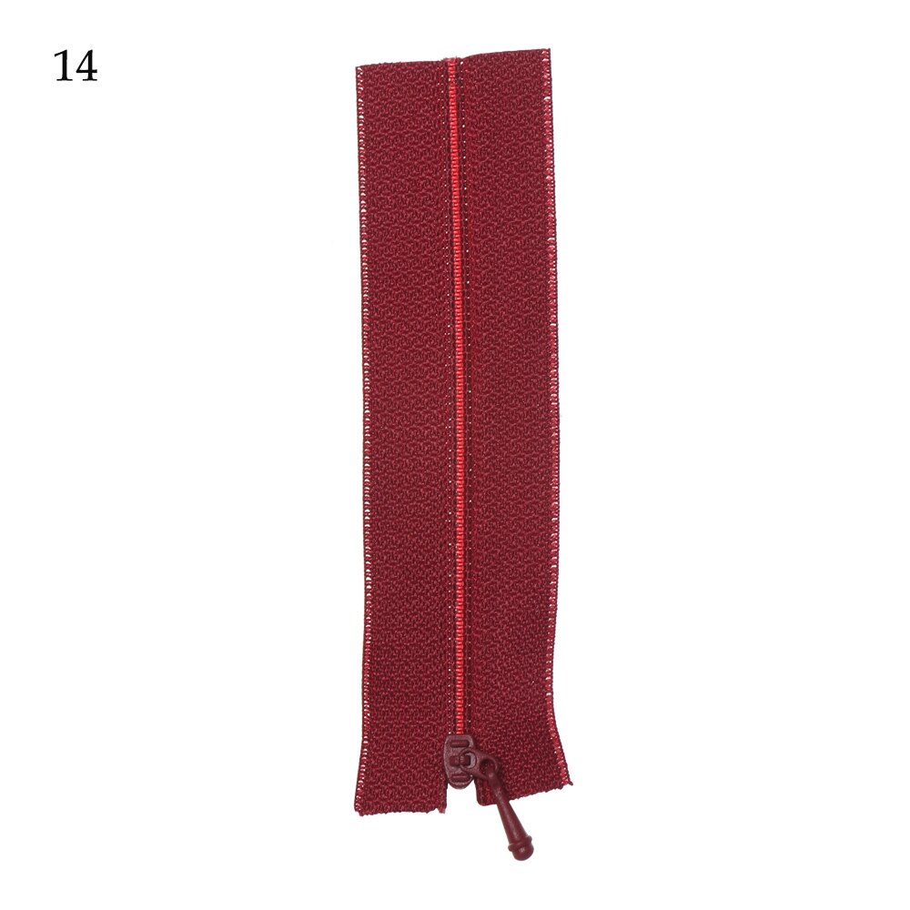 5Pcs/set Mini Doll Zippers Handmade Sewing Dolls Clothes Scrapbooking Garment Applique Zipper DIY Clothing Material Accessories: 14