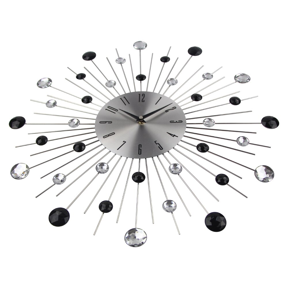 Arrivals Metal Wall Clocks Diamond Large Wall Clock Modern Abstract Home Decor For Living Room